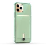 For iPhone 11 Pro Shockproof TPU Protective Case with Card Slot(Green)