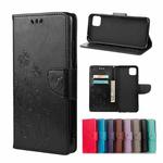 For Samsung Galaxy A22 5G Butterfly Flower Pattern Horizontal Flip Leather Case with Holder & Card Slots & Wallet(Black)