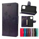 For Xiaomi Mi 11 Butterfly Flower Pattern Horizontal Flip Leather Case with Holder & Card Slots & Wallet(Deep Purple)