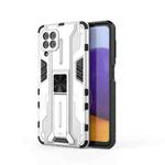 For Samsung Galaxy A22 4G Supersonic PC + TPU Shock-proof Protective Case with Holder(Silver)