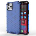 For iPhone 13 mini Shockproof Honeycomb PC + TPU Protective Case (Blue)