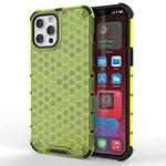 For iPhone 13 Pro Shockproof Honeycomb PC + TPU Protective Case (Green)