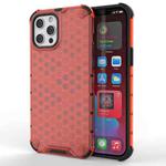 For iPhone 13 Pro Shockproof Honeycomb PC + TPU Protective Case (Red)
