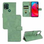 For Motorola Moto G Stylus 5G Solid Color Skin Feel Magnetic Buckle Horizontal Flip Calf Texture PU Leather Case with Holder & Card Slots & Wallet(Green)