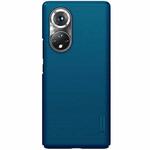 For Honor 50 Pro NILLKIN Frosted Concave-convex Texture PC Protective Case(Peacock Blue)