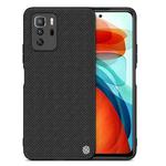 For Xiaomi Redmi Note 10 Pro 5G NILLKIN 3D Textured Nylon Fiber TPU Case(Black)