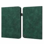 Lace Flower Embossing Pattern Horizontal Flip Leather Case with Holder & Card Slots & Wallet & Photo Frame & Sleep / Wake-up Function For Amazon Kindle Fire HD 8 2020 / HD 8 Plus 2020(Green)