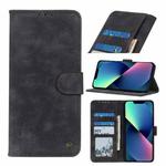 For iPhone 13 mini Antelope Texture Magnetic Buckle Horizontal Flip PU Leather Case with Card Slots & Wallet & Holder (Black)