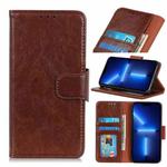 For iPhone 13 Pro Nappa Texture Horizontal Flip Leather Case with Holder & Card Slots & Wallet (Brown)