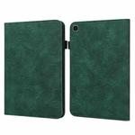 For Samsung Galaxy Tab A7 Lite T220/T225 Lace Flower Embossing Pattern Horizontal Flip Leather Case with Holder & Card Slots & Wallet & Photo Frame(Green)