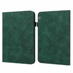 For Huawei MediaPad T5 Lace Flower Embossing Pattern Horizontal Flip Leather Case with Holder & Card Slots & Wallet & Photo Frame(Green)