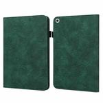 For Lenovo M10 FHD REL Lace Flower Embossing Pattern Horizontal Flip Leather Case with Holder & Card Slots & Wallet & Photo Frame(Green)
