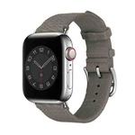 Two-color Nylon Braid Watch Band For Apple Watch Series 8&7 41mm / SE 2&6&SE&5&4 40mm / 3&2&1 38mm(Grey)