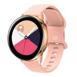 For Huawei Watch 2 Internal Reverse Buckle Silicone Watch Band, Size:20mm(Pink)