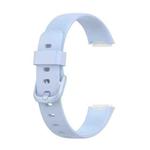 For Fitbit Luxe Silicone Color Buckle Watch Band, Size:L(Chrysanthemum Blue)