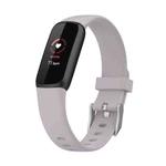For Fitbit Luxe Silicone Watch Band, Size:S(Light Purple)