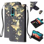 For Huawei P30 Colored Drawing Pattern Cross Texture Horizontal Flip PU Leather Case with Holder & Card Slots & Wallet(Butterfly)