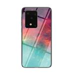For Samsung Galaxy S20 Ultra Starry Sky Painted Tempered Glass TPU Shockproof Protective Case(Color Starry Sky)