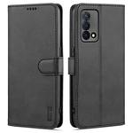 For OPPO K9 AZNS Skin Feel Calf Texture Horizontal Flip Leather Case with Card Slots & Holder & Wallet(Black)