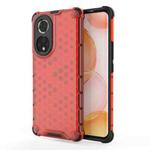 For Honor 50 Shockproof Honeycomb PC + TPU Protective Case(Red)