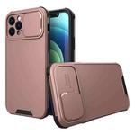 For iPhone 12 Sliding Camera Cover Design PC + TPU Protective Case(Rose Gold)