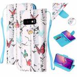 For Samsung Galaxy S10e Colored Drawing Pattern Cross Texture Horizontal Flip PU Leather Case with Holder & Card Slots & Wallet(Butterfly Tree)