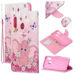 For Samsung Galaxy A20e Colored Drawing Pattern Cross Texture Horizontal Flip PU Leather Case with Holder & Card Slots & Wallet(Butterfly Elephant)