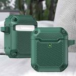 Shield Armor Shield Armor Waterproof Wireless Earphone Protective Case For AirPods 1/2(Dark Green)