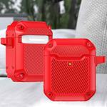 Shield Armor Shield Armor Waterproof Wireless Earphone Protective Case For AirPods 1/2(Red)