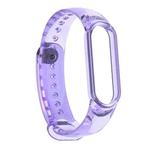 For Xiaomi Mi Band 6 / 5 / 4 / 3 Discoloration in Light TPU Watch Band (Purple)