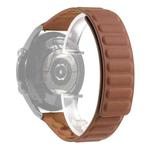 For Samsung Galaxy Watch 3 45mm Silicone Magnetic Watch Band(Brown)