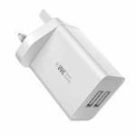 WK WP-U56 2A Dual USB Fast Charging Travel Charger Power Adapter, UK Plug