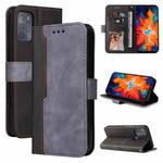 For Motorola Moto G50 Business Stitching-Color Horizontal Flip PU Leather Case with Holder & Card Slots & Photo Frame(Grey)