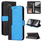 For Nokia 3.4 / 5.4 Business Stitching-Color Horizontal Flip PU Leather Case with Holder & Card Slots & Photo Frame(Blue)