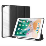 DUX DUCIS TOBY Series Shockproof PU Leather + PC + TPU Horizontal Flip Case with Holder & Pen Slot & Sleep / Wake-up Function For iPad 9.7 inch 2017 / 2018(Black)