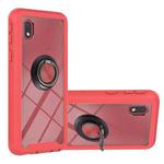 For Samsung Galaxy A01 Core Starry Sky Solid Color Series Shockproof PC + TPU Protective Case with Ring Holder & Magnetic Function(Red)