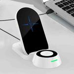 H22 3 In 1 Multi-function Foldable Smart Wireless Charger for Smart Phones & iWatches & AirPods(White)
