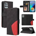 For Motorola Edge S / Moto G100 Dual-color Splicing Horizontal Flip PU Leather Case with Holder & Card Slots & Wallet(Black)