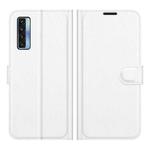 For TCL 20S / 20 5G / 20L Litchi Texture Horizontal Flip Protective Case with Holder & Card Slots & Wallet(White)