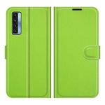 For TCL 20S / 20 5G / 20L Litchi Texture Horizontal Flip Protective Case with Holder & Card Slots & Wallet(Green)