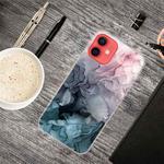 For iPhone 13 mini Abstract Marble Pattern TPU Protective Case (Abstract Light Pink)