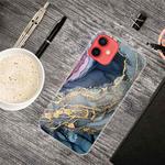 For iPhone 13 mini Abstract Marble Pattern TPU Protective Case (Abstract Gold)