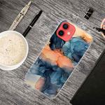 For iPhone 13 mini Abstract Marble Pattern TPU Protective Case (Abstract Blue)