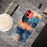 For iPhone 13 Abstract Marble Pattern TPU Protective Case(Abstract Blue)