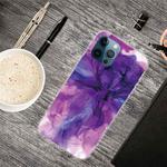 For iPhone 13 Pro Abstract Marble Pattern TPU Protective Case (Abstract Purple)