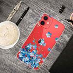 For iPhone 13 mini Painted Pattern High Transparent TPU Protective Case (Star Flower)