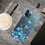 For iPhone 13 Pro Painted Pattern High Transparent TPU Protective Case (Star Flower)