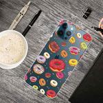 For iPhone 13 Pro Max Painted Pattern High Transparent TPU Protective Case (Donuts)