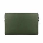 ND09 Laptop Thin and Light PU Liner Bag, Size:14.1-15.4 inch(ArmyGreen)