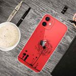 For iPhone 13 mini Painted Pattern High Transparent TPU Protective Case (Dandelion)